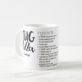 Tasse Pizza Recipe Tasse (Vorderseite Links)