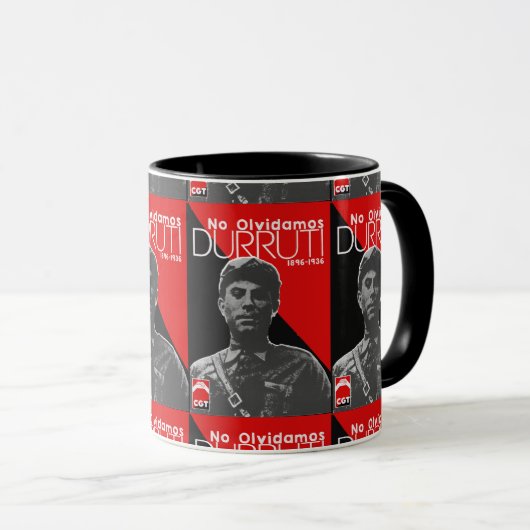 Tasse Plakat Durruti (VorderseiteRechts)
