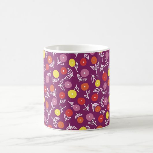 Tasse Plum Floral Ditsy (Mittel)