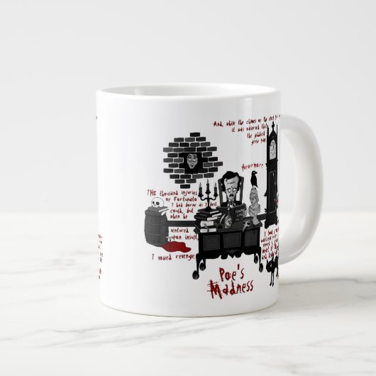 Tasse "Poe's Madness"(Version 2) (Vorderseite Rechts)