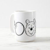 TASSE ( POOH MIT DASCHENDEM SCHRIFTART IN GELB 🟡  (Vorderseite Links)