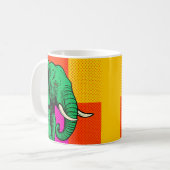 Tasse - Pop Art Elephant (Vorderseite Links)