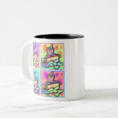 Tasse - Pop Art Hot Dog mit Chips und ein Getränk (Vorderseite Links)