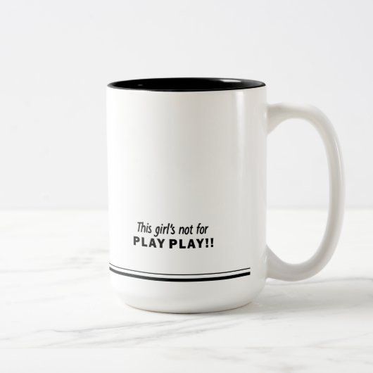 Tasse Pop-Sprichwort Dieses Mädchen ist nicht für (Rechts)