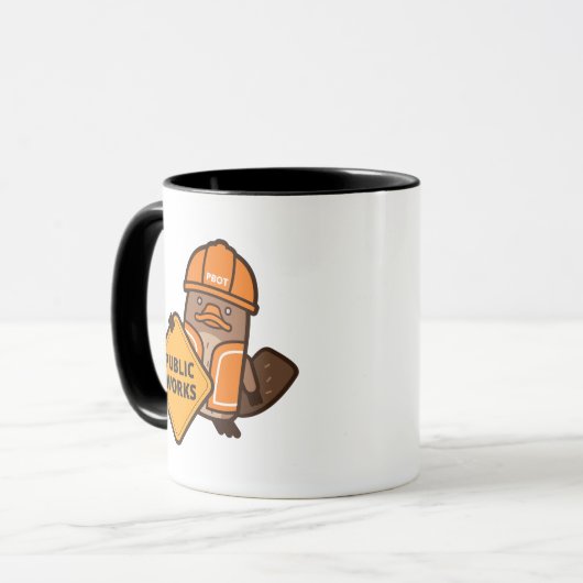 Tasse Portland Public Works Platypus (Vorderseite Links)