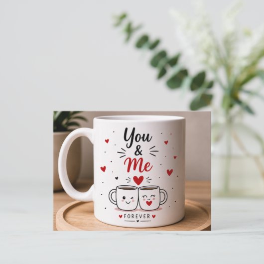Tasse Postkarte (Stehend Vorderseite)