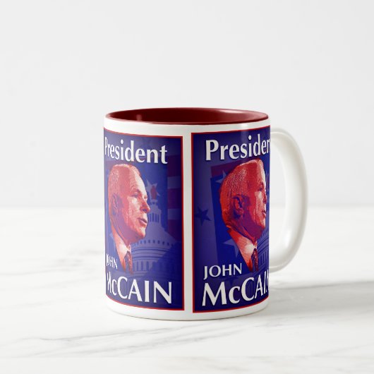 Tasse Präsidenten-John McCain (VorderseiteRechts)