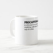 Tasse Procaffeinating (Vorderseite Links)