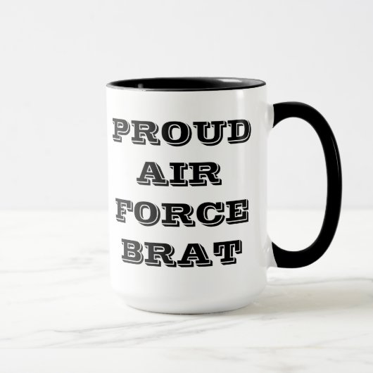 Tasse Proud Air Force Brat (Rechts)