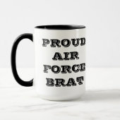 Tasse Proud Air Force Brat (Links)