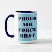 Tasse Proud Air Force Brat (Links)