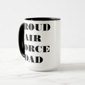 Tasse Proud Air Force Vater (Vorderseite Links)