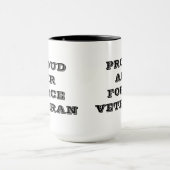 Tasse Proud Air Force Veteran (Zentrum)