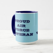 Tasse Proud Air Force Veteran (Vorderseite Links)
