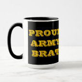Tasse Proud Army Brat (Links)
