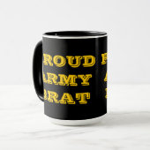 Tasse Proud Army Brat (Vorderseite Links)