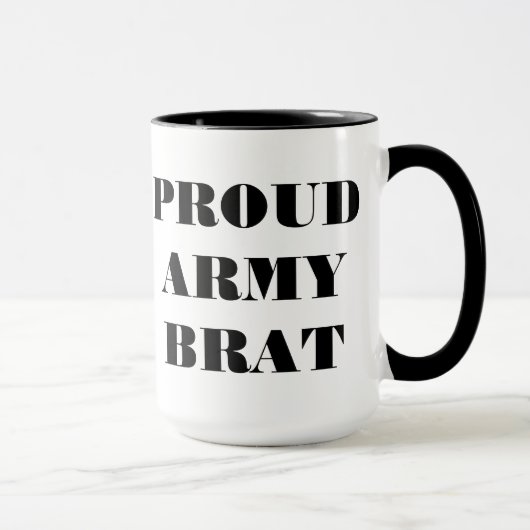 Tasse Proud Army Brat (Rechts)