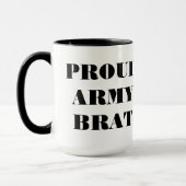 Tasse Proud Army Brat (Links)