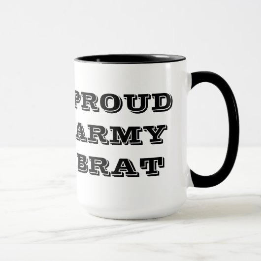 Tasse Proud Army Brat (Rechts)
