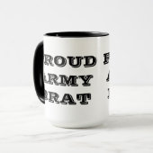 Tasse Proud Army Brat (Vorderseite Links)
