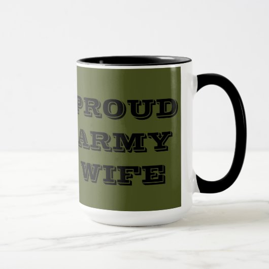 Tasse Proud Army Ehefrau (Rechts)