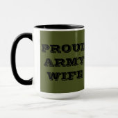 Tasse Proud Army Ehefrau (Links)