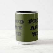 Tasse Proud Army Ehefrau (Zentrum)