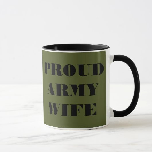 Tasse Proud Army Ehefrau (Rechts)