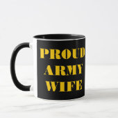 Tasse Proud Army Ehefrau (Links)