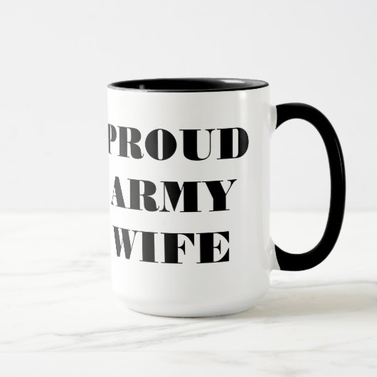 Tasse Proud Army Ehefrau (Rechts)