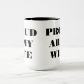 Tasse Proud Army Ehefrau (Zentrum)