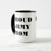Tasse Proud Army Mama (Vorderseite Links)