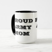 Tasse Proud Army Mama (Vorderseite Links)