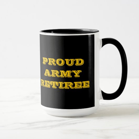 Tasse Proud Army Retiree (Rechts)