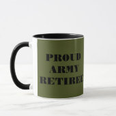 Tasse Proud Army Retiree (Links)