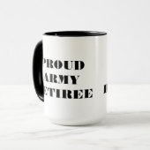 Tasse Proud Army Retiree (Vorderseite Links)