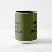Tasse Proud Army Retiree (Zentrum)