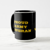 Tasse Proud Army Veteran (Vorderseite Links)