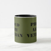 Tasse Proud Army Veteran (Zentrum)