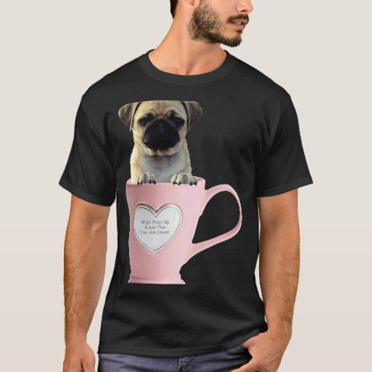 Tasse Pug L 2 T-Shirt (Vorderseite)