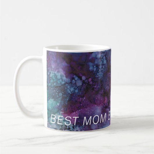 Tasse "Purple-Blues Tintenklecks" (Links)