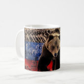 Tasse Putin auf Bär (Vorderseite Links)
