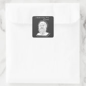 Tasse Quadratischer Aufkleber (Tasche)