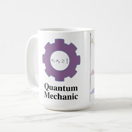 Tasse, Quantenmechaniker, unbegrenzter Kaffeetasse (Vorderseite Links)