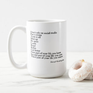 TASSE QUOTE GIFT, Dennzel washington-Zitat