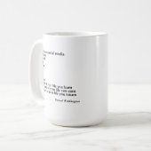 TASSE QUOTE GIFT, Dennzel washington-Zitat (Vorderseite Links)