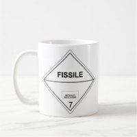 Tasse radioaktiver spaltbarer Stoffe