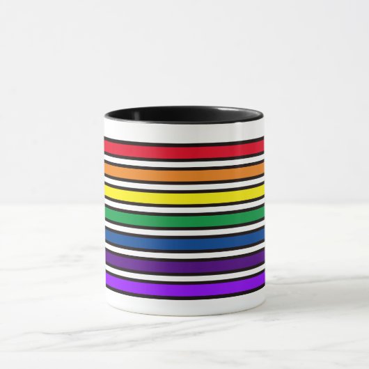 Tasse - Rainbow-farbene Bars (Zentrum)