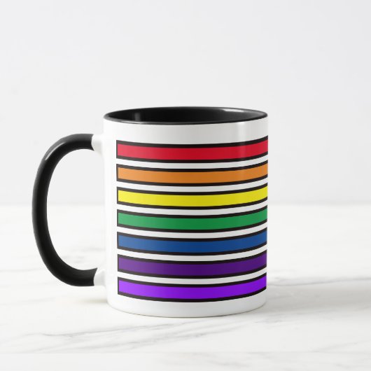 Tasse - Rainbow-farbene Bars (Links)