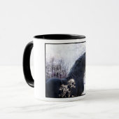 Tasse "Raphael & Snowy Trees" (Vorderseite Links)